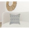 Homeroots 20 x 20 in. Indigo & Ivory Waves Throw Pillow 386098